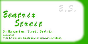 beatrix streit business card